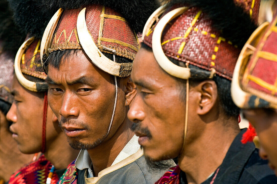 Myanmar (Burma), Sagaing Division, Leshi village, celebrating the new year during the Naga festival