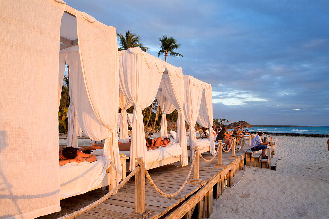 Dominican Republic, La Altagracia province, Bayahibe, Dominicus Hotel, tourists resting