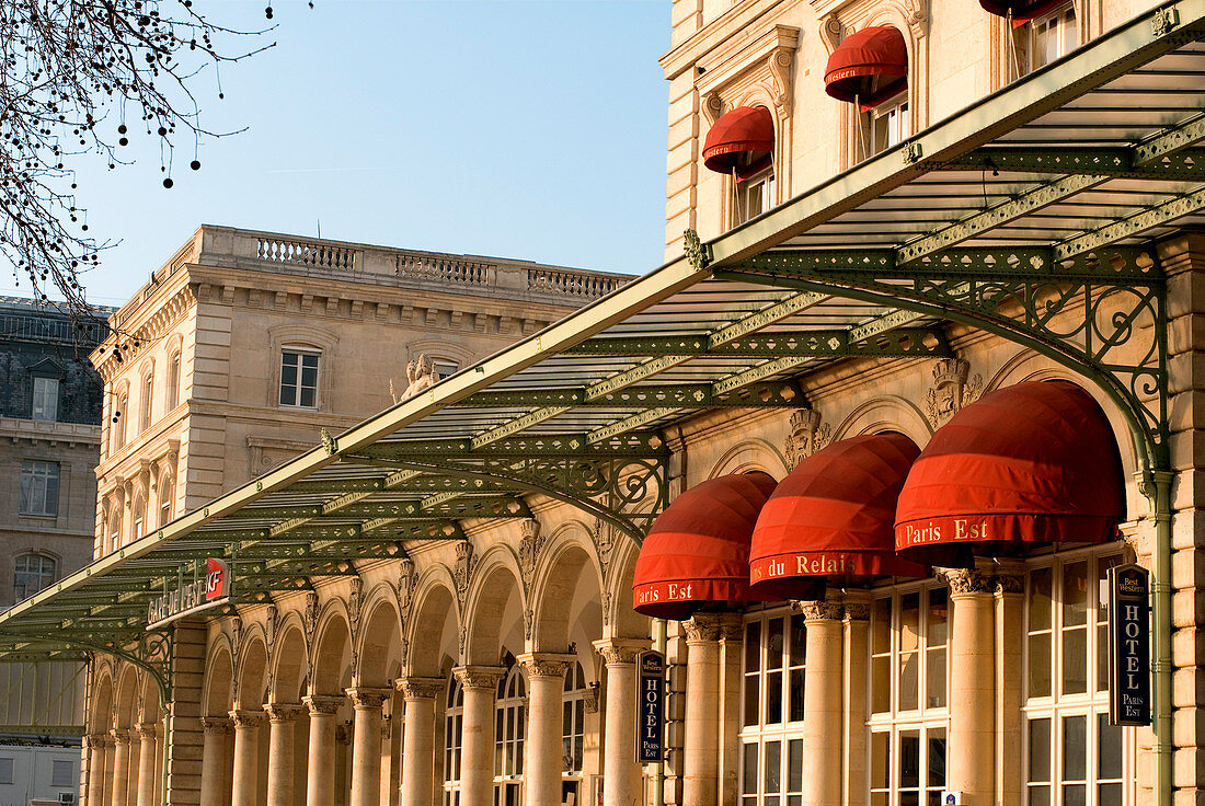 France, Paris, restored Gare de l'Est, February 2008