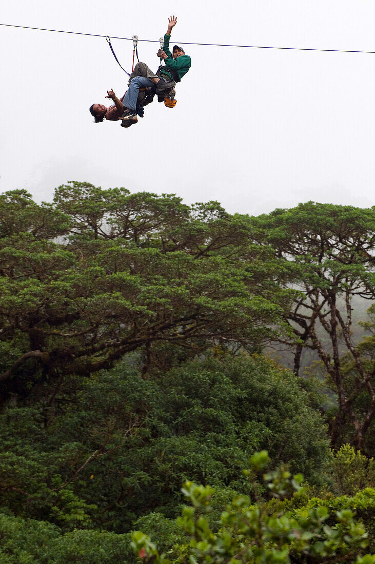 Costa Rica, Puntarenas Province, Santa Elena, canopy tour