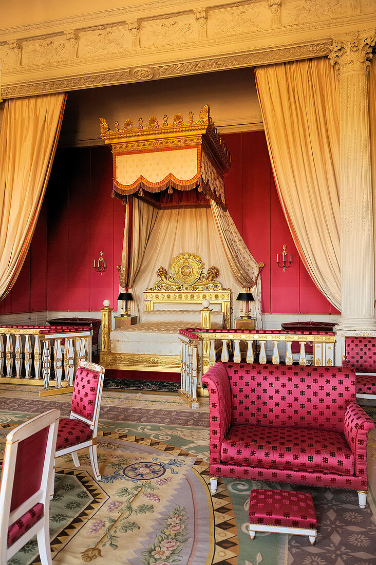 France, Yvelines, Chateau de Versailles, listed as World Heritage by UNESCO, the Grand Trianon, the Empress's bedroom