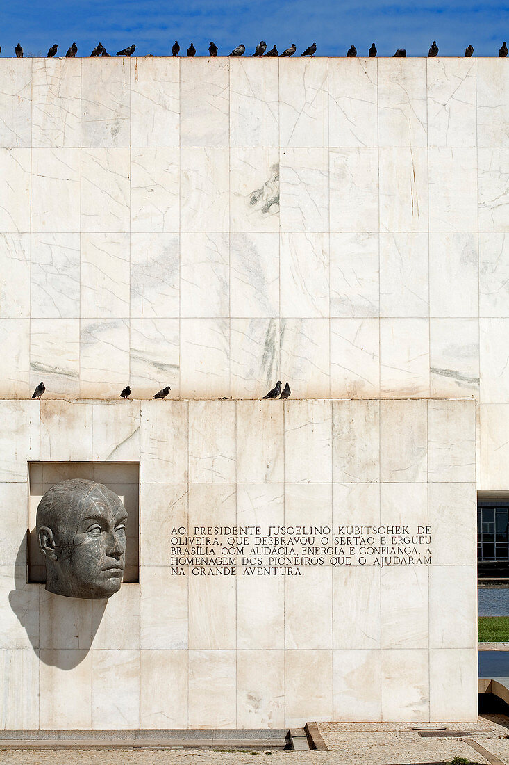 Brazil, Brasilia, listed as World Heritage by UNESCO, memorial for Juscelino Kubitschek, by architect Oscar Niemeyer