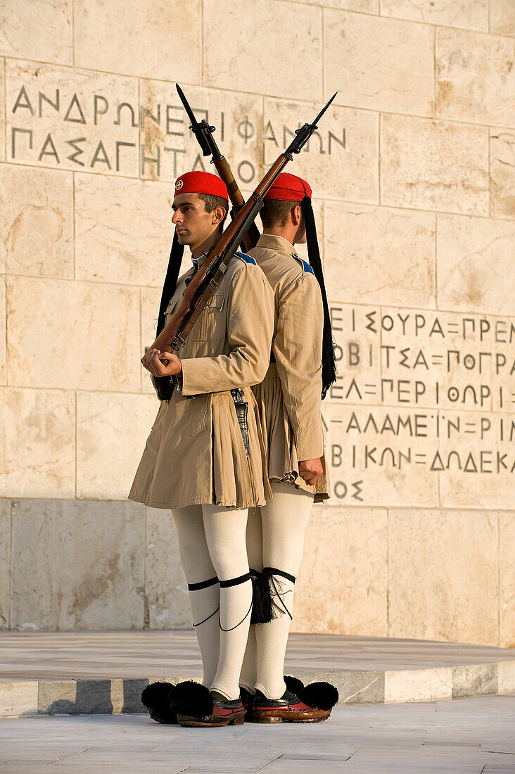 Greece, Athens, Syntagma Square, the Parliament guard