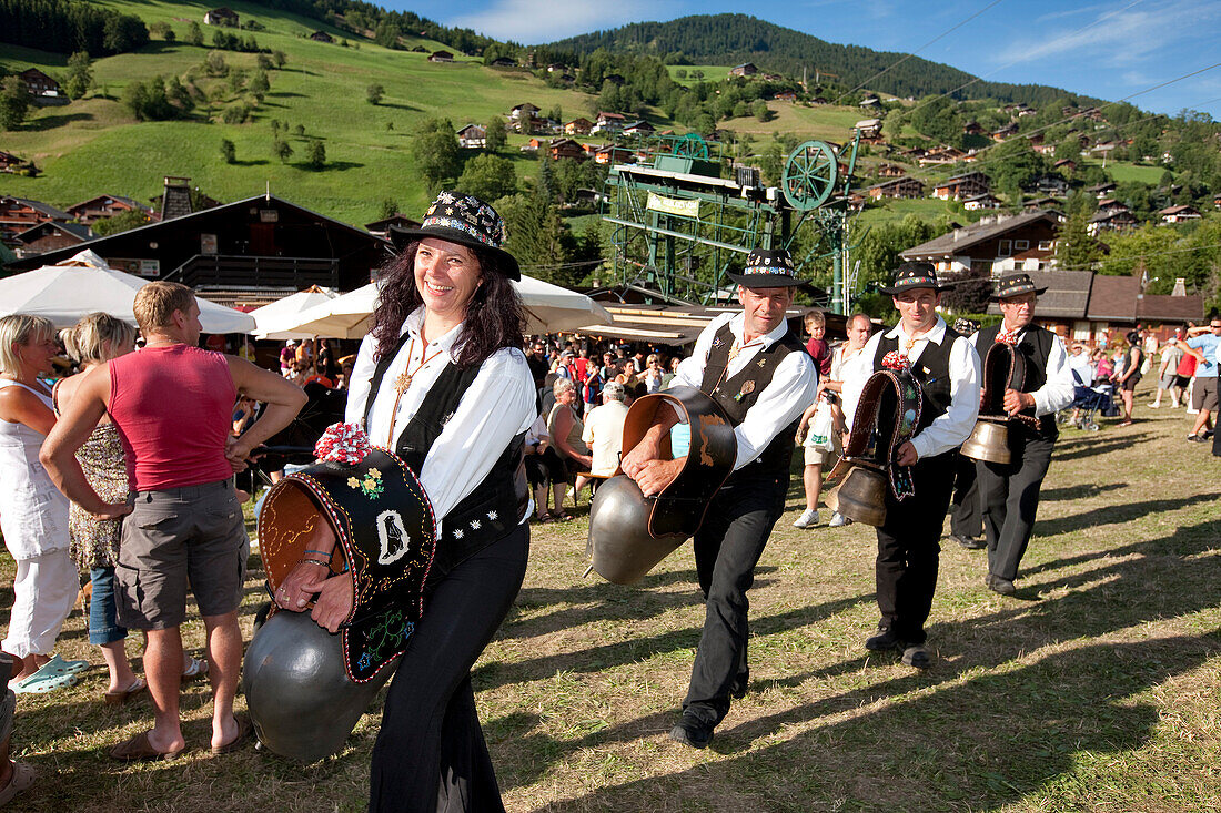 France, Haute Savoie, La Clusaz, Reblochon Festival, the Carlines des Portes du Soleil