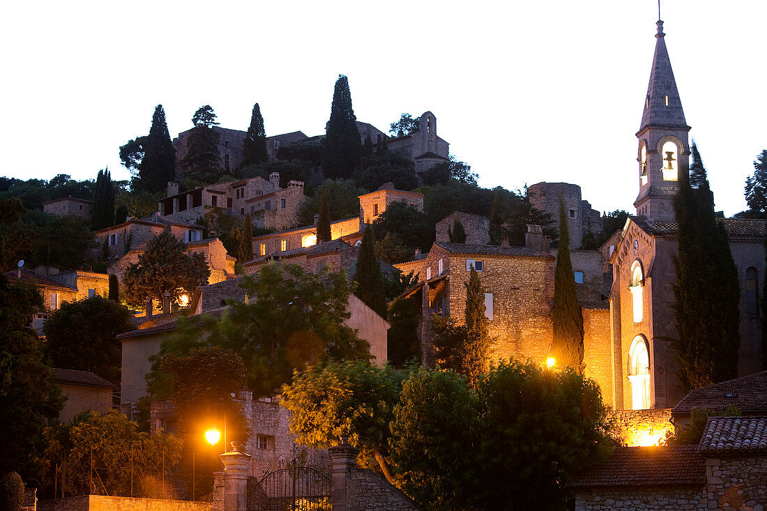 France, Gard, La Roque sur Ceze, labelled Les Plus Beaux Villages de France (The Most Beautiful Villages of France)