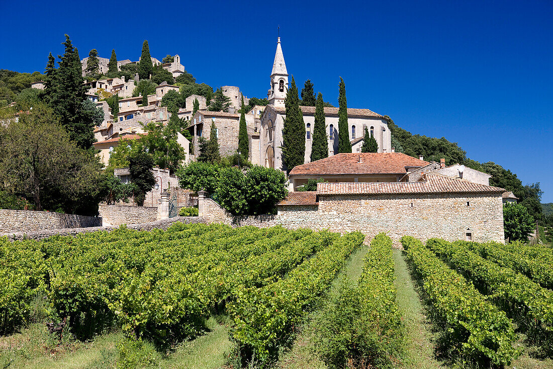 France, Gard, La Roque sur Ceze, labelled Les Plus Beaux Villages de France (The Most Beautiful Villages of France)