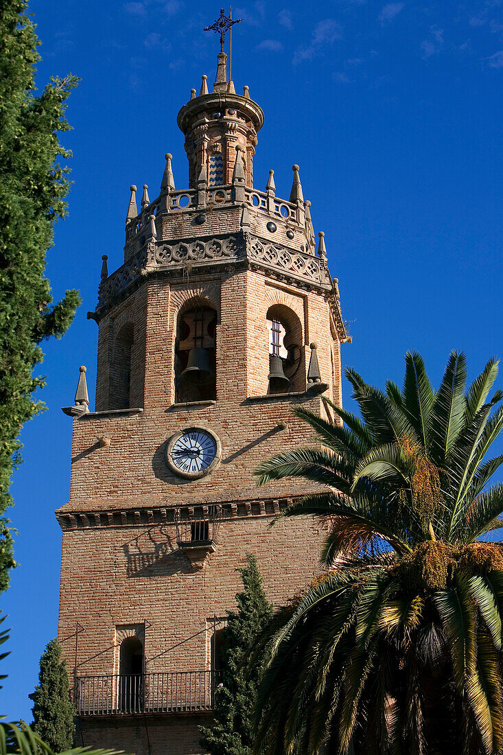 Spain, Andalusia, white village of Ronda, Santa Maria de la Encarnacion church