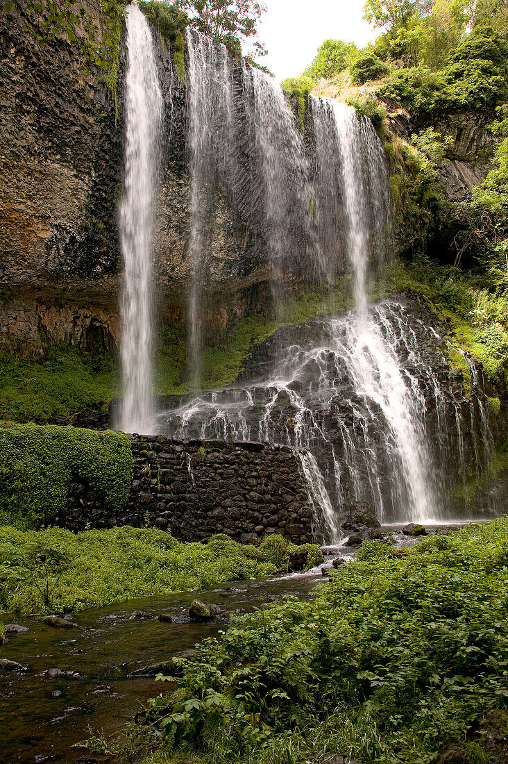 France, Haute Loire, Cascade de Labaume near LePuy en Velay