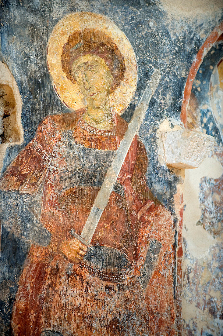 Greece, Peloponnese Region, Mystras, site listed as World Heritage by UNESCO, St Theodores Church
