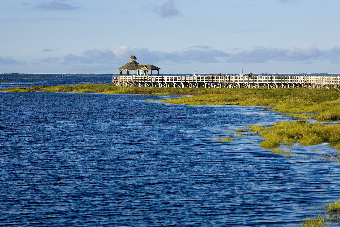 Canada, New Brunswick, Canadian Cost, Shippagan, the wooden promenade