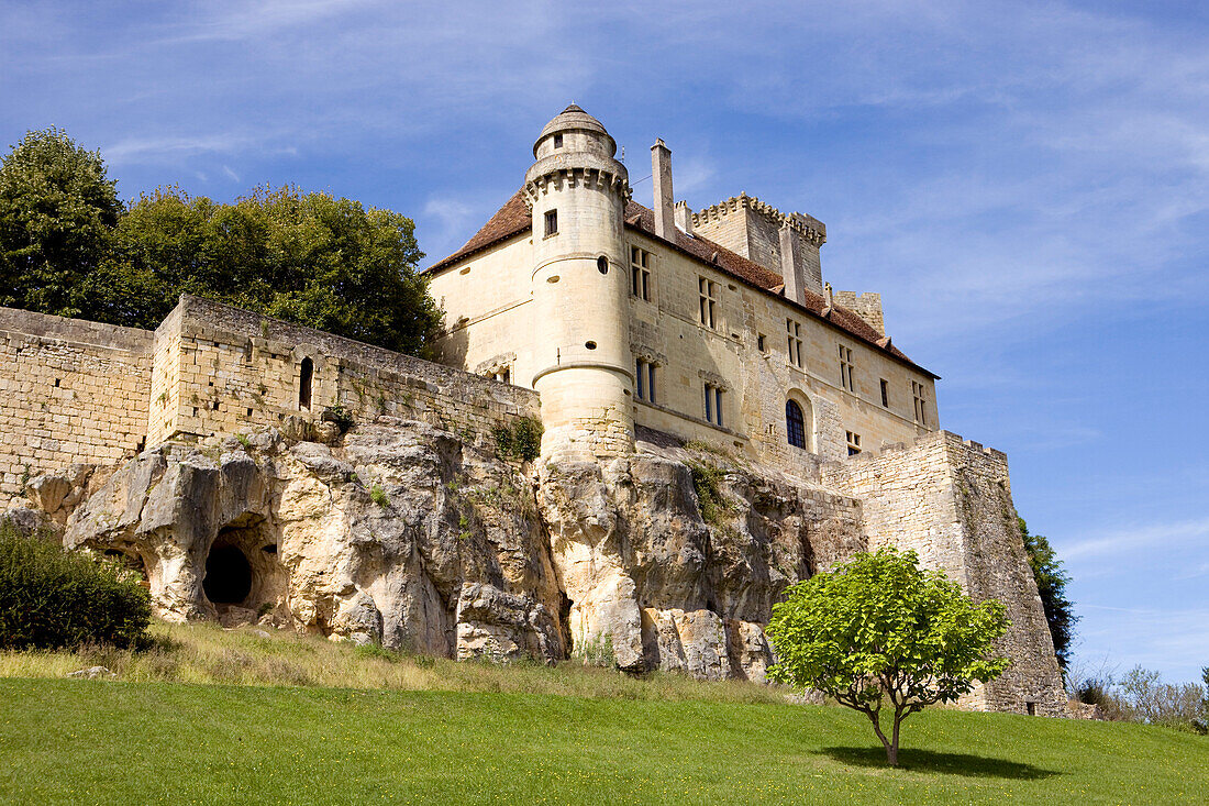 France, Dordogne, Perigord Vert, Excideuil, fortified castle