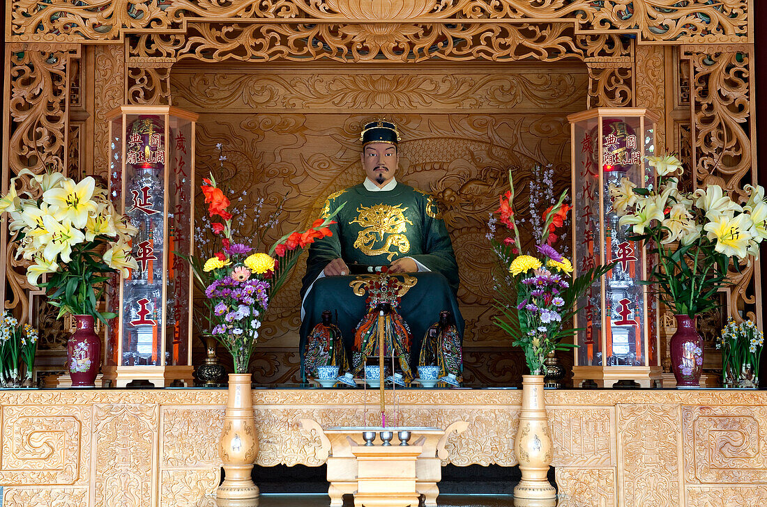 Taiwan, Tainan District, Tainan, Koxinga's Shrine, Koxinga Temple, altar