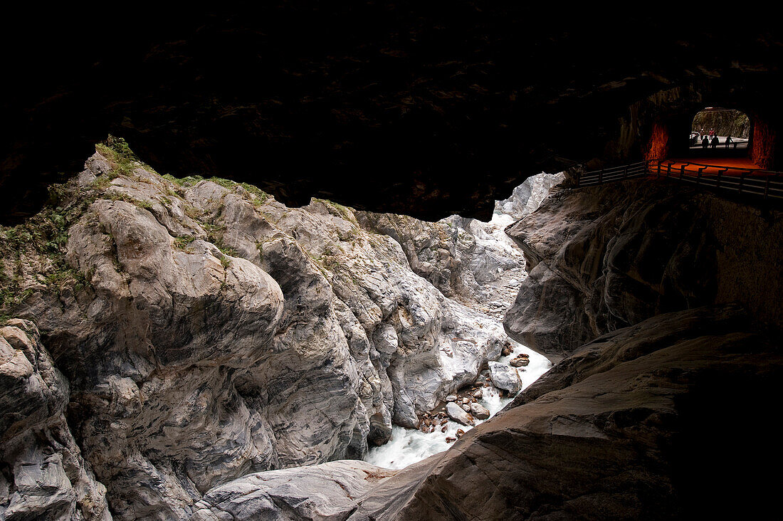 Taiwan, Taroko National Park, the gorges, Tunnel of Nine Turns