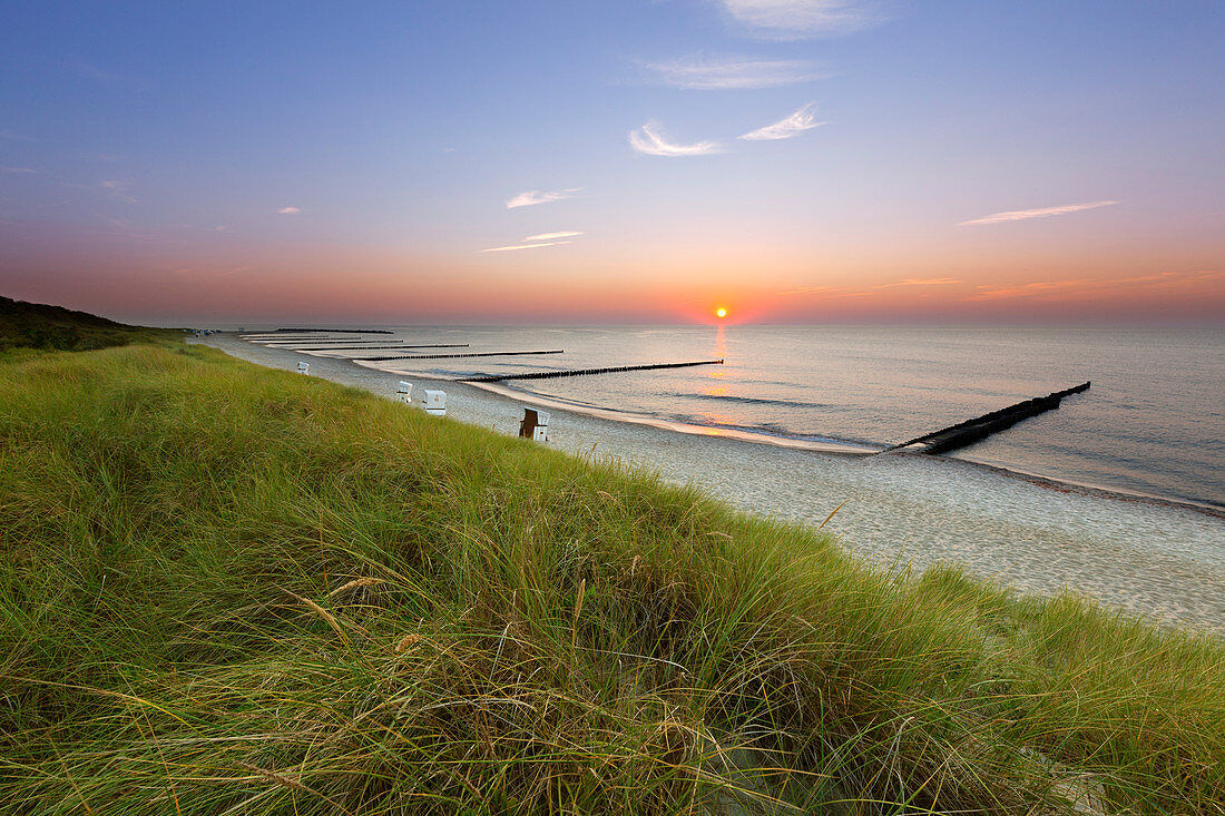 Coastal landscape near Ahrenshoop, Fischland, Mecklenburg-West Pomerania, Germany