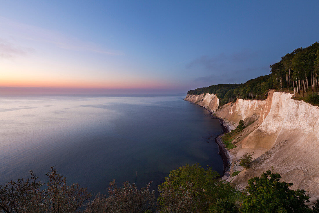 chalk cliffs, Jasmund national park, Ruegen, Baltic Sea, Mecklenburg-West Pomerania, Germany