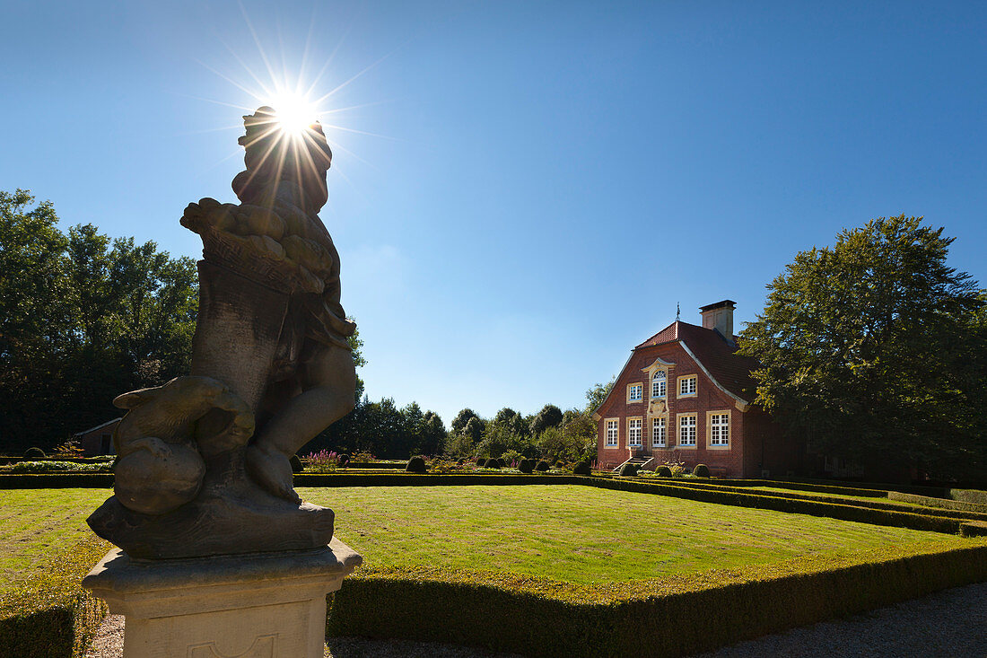 Rueschhaus house and garden near Muenster, Muensterland, North-Rhine Westphalia, Germany