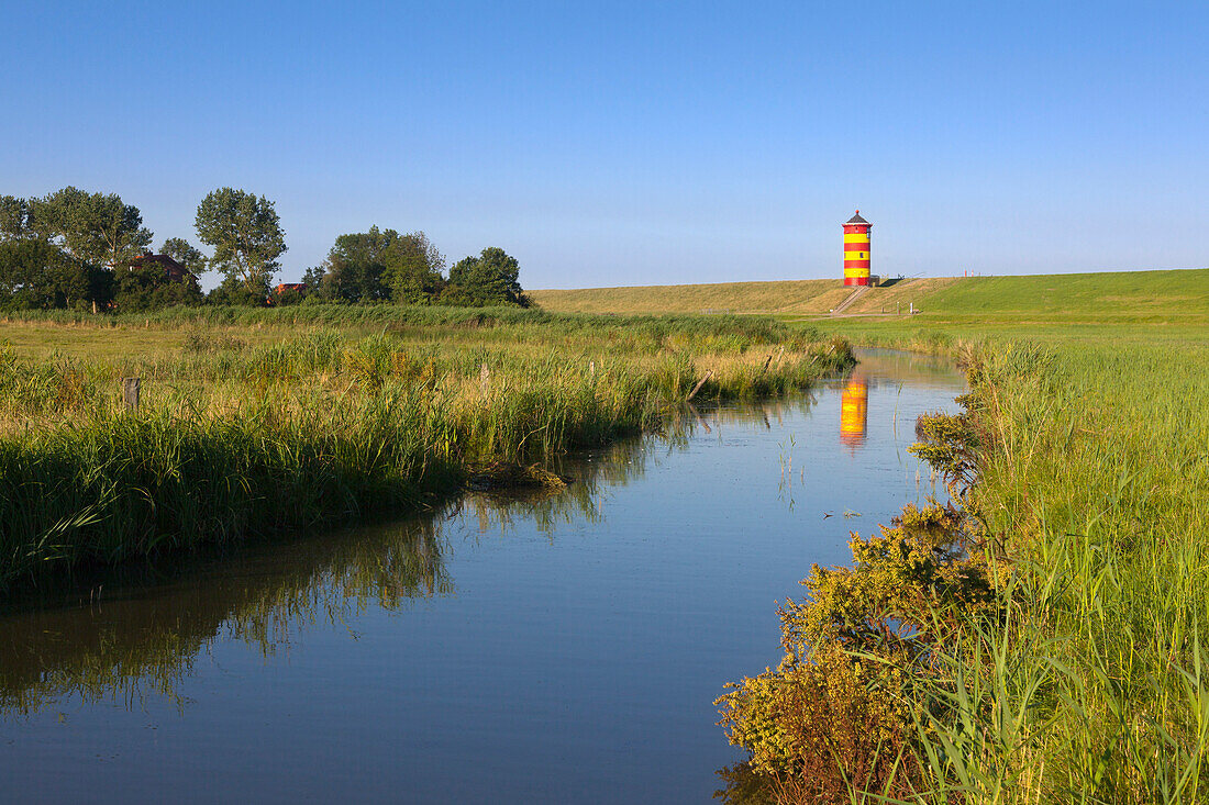 Leuchtturm Pilsum, bei Greetsiel, Ostfriesland, Niedersachsen, Deutschland