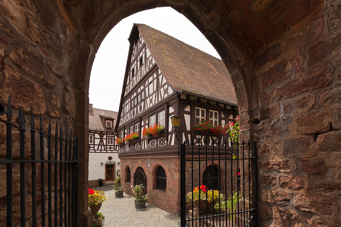 Rathaus, Dörrenbach, Pfälzer Wald, Rheinland-Pfalz, Deutschland