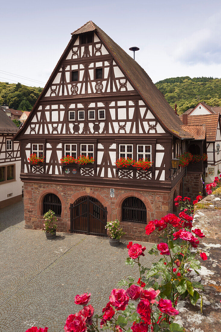 Old Town Hall, Doerrenbach, Palatinate Forest, Rhineland-Palatinate, Germany