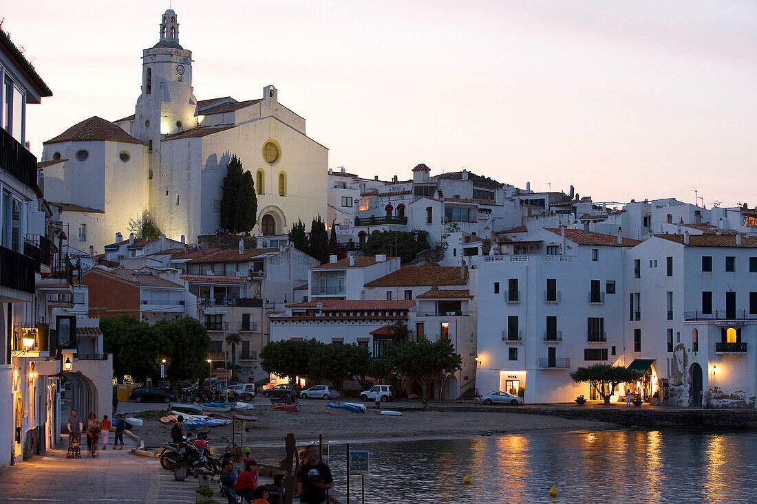 Spain, Catalonia, Costa Brava, Cadaques, Santa Maria Church