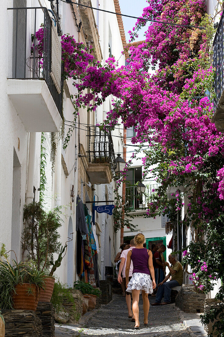 Spanien, Katalonien, Costa Brava, Cadaques, Fußgängerweg