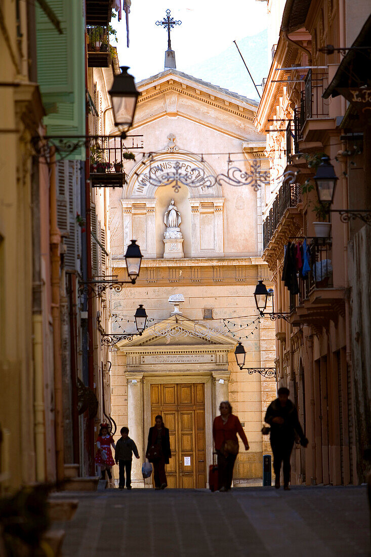 Frankreich, Alpes Maritimes, Menton, Rue De Brea, die Chapelle des Penitents Noirs (Schwarz Büßer Kapelle)