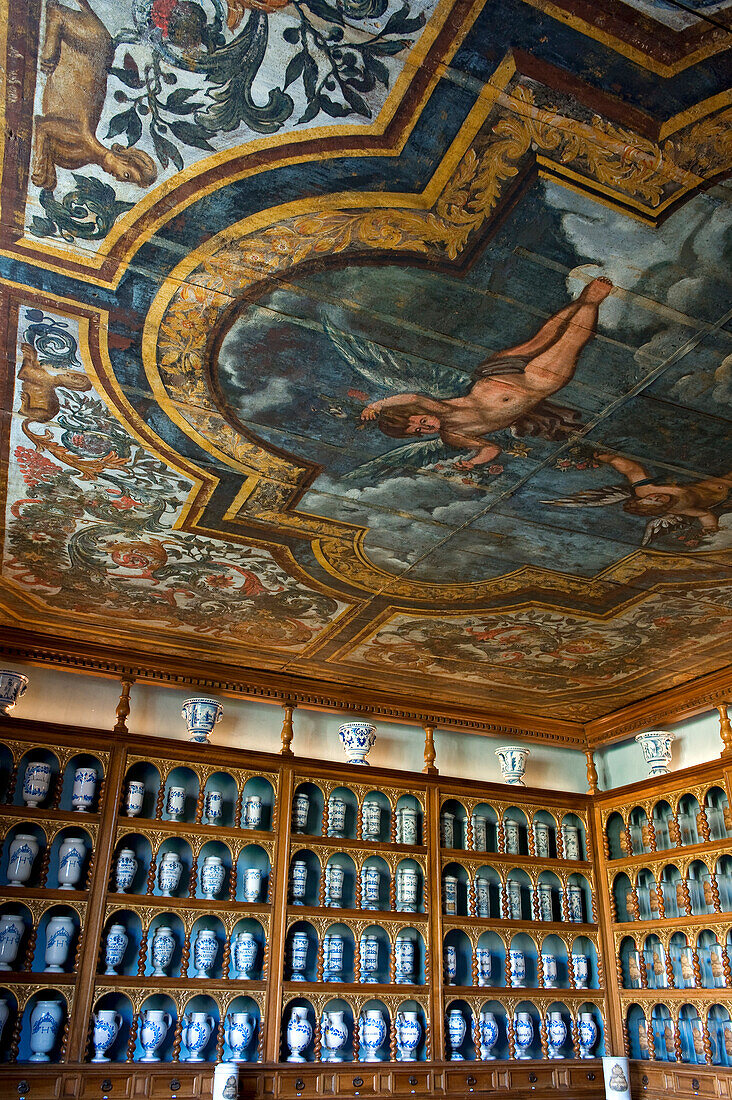 Frankreich, Saône et Loire, Tournus, das Hotel Dieu, der Apotheker