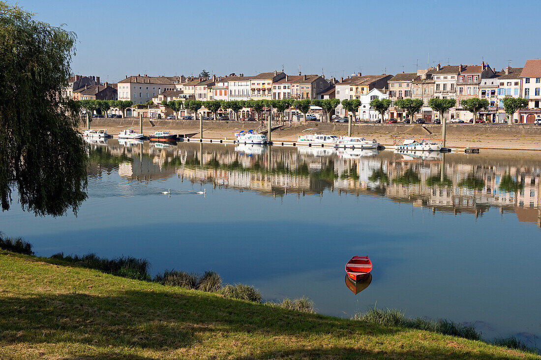 Frankreich, Saône et Loire, Tournus, die Ränder der Saone