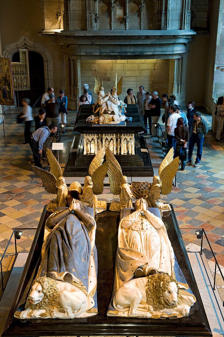 France, Cote d'Or, Dijon, Palais des Ducs, tomb of John without Fear and Marguerite of Bavaria