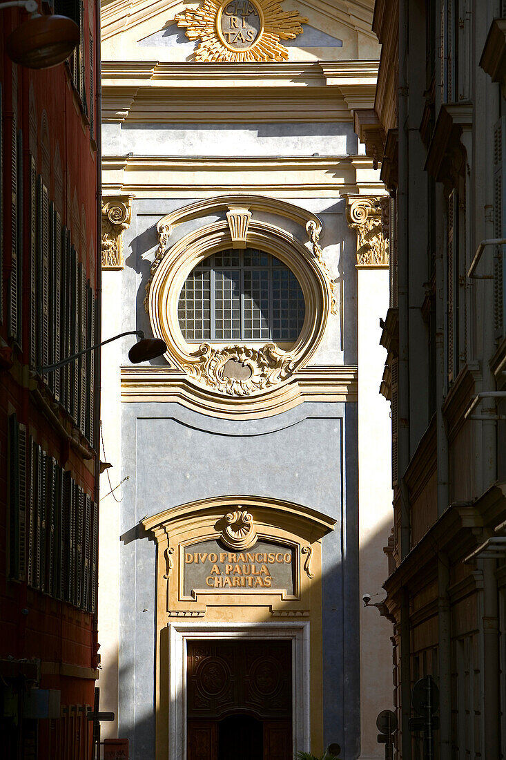 France, Alpes Maritimes, Nice, Rue Saint François de Paule, Saint François de Paule Church