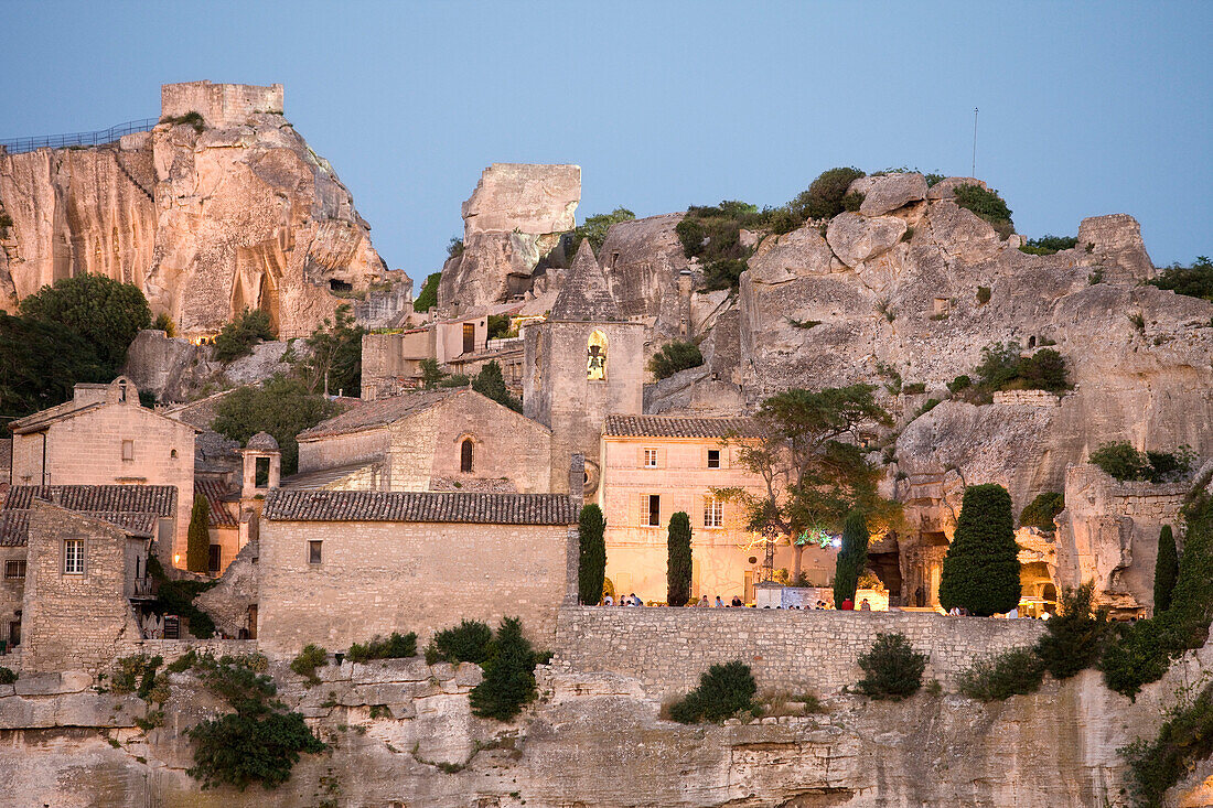 France, Bouches du Rhone, Alpilles, Les Baux de Provence, labelled Les Plus Beaux Villages de France (The Most Beautiful Villages of France)