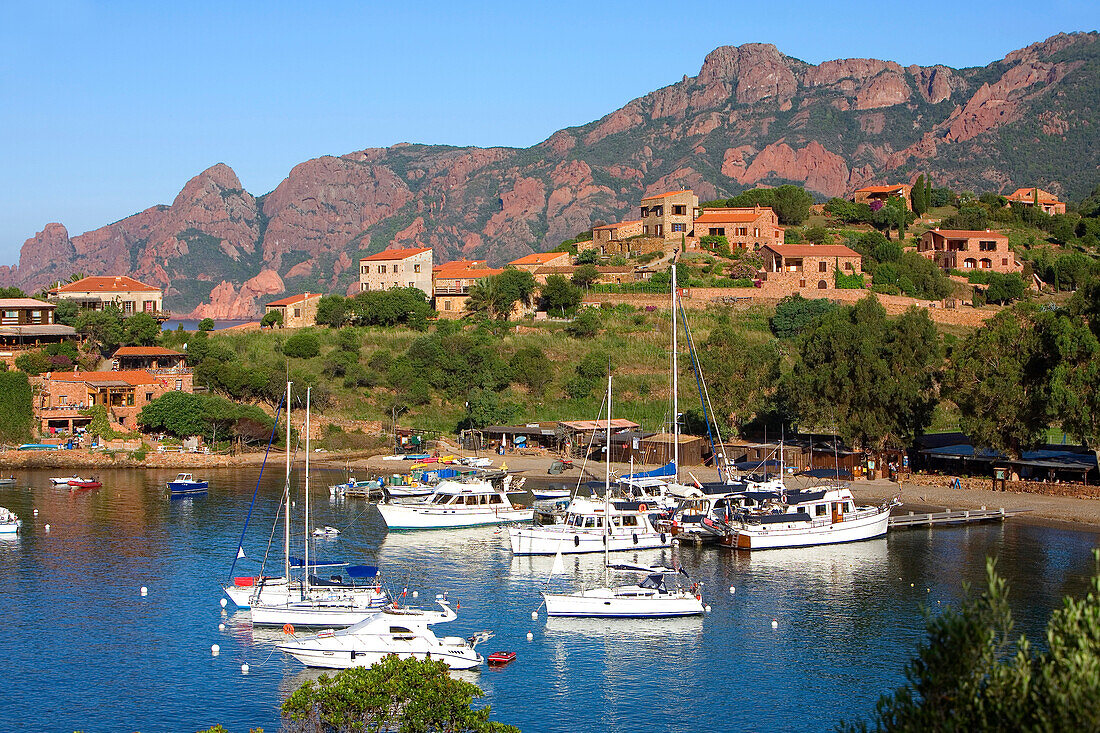 France, Corse du Sud, Golfe de Girolata, Girolata