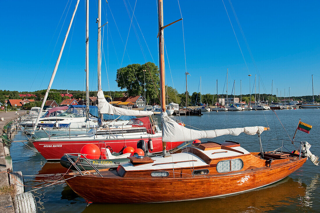 Lithuania (Baltic States), Klaipeda County, Curonian Spit, national park, the village of Nida, the harbour