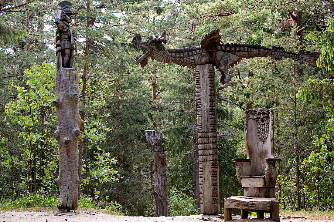 Lithuania (Baltic States), Klaipeda County, Curonian Spit, national park, near the village of Juodkrante, Witches hill