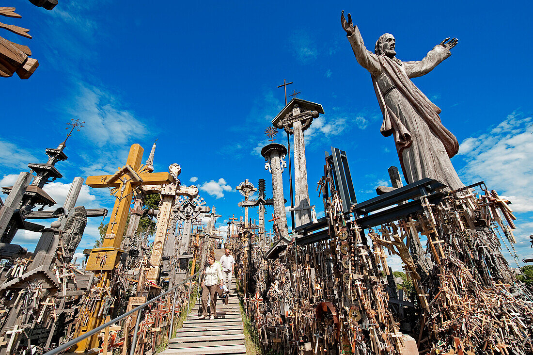 Lithuania (Baltic States), Marijampole County, 12 km away from the city of Siauliai, the Hill of Crosses