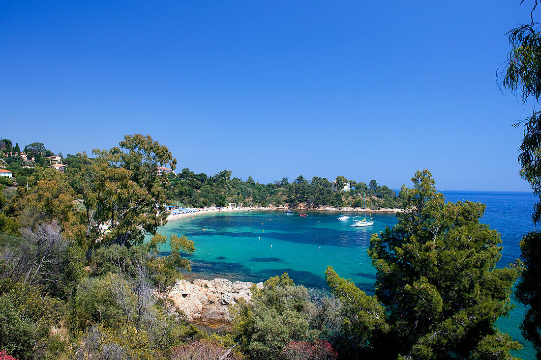 Frankreich, Var, Corniche des Maures, Le Lavandou, La Fossette Strand