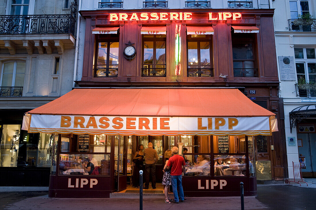 Frankreich, Paris, Saint Germain des Prés, die Brasserie Lipp