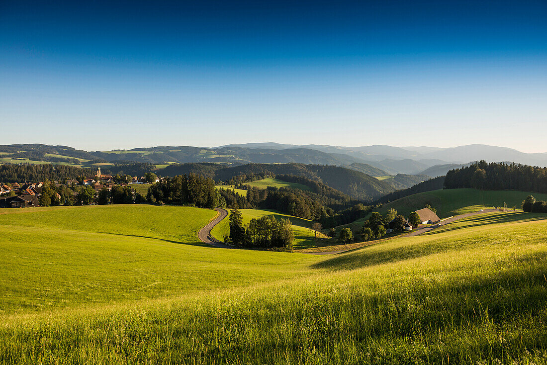 panoramic view, St Maergen, Black Forest, Baden-Wuerttemberg, Germany