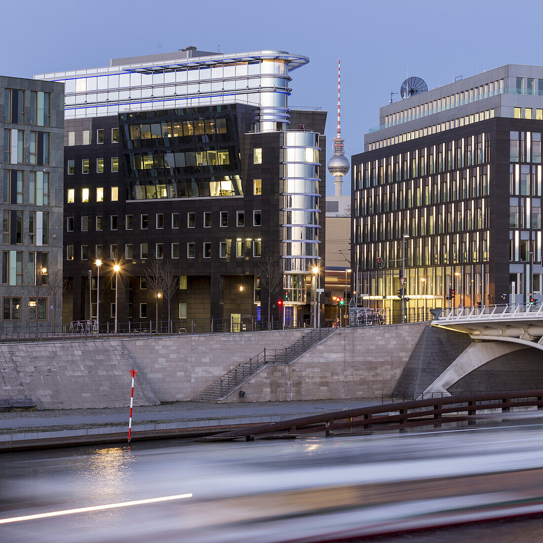 KronprinzenbrÃ¼cke, Santiago Calatrava,  Berlin Mitte  , Germany