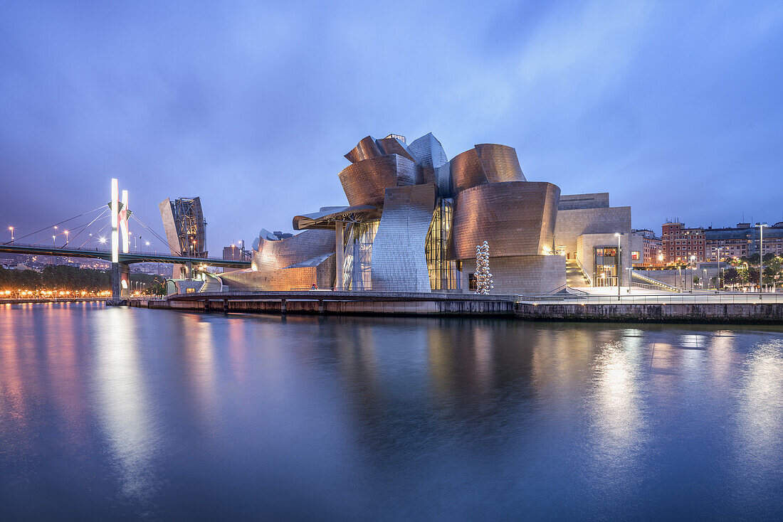 Guggenheim Museum Bilbao , museum of modern and contemporary art , architect Frank Gehry , Bilbao, Basque Country, Spain (editiorial only)