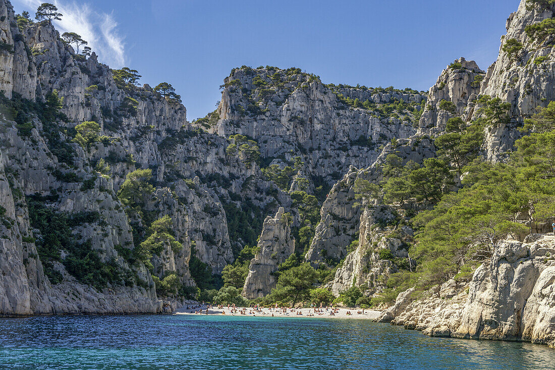 Calanques de Sugiton beach, Calanques near Cassis,  France