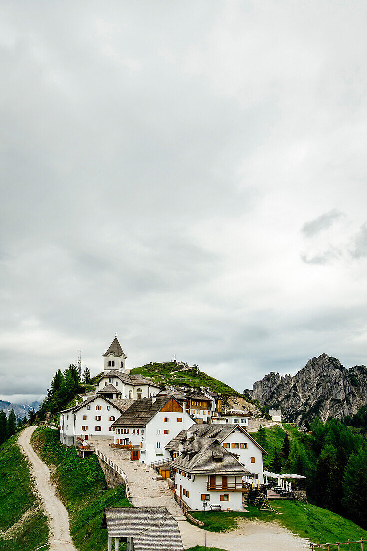 Houses on hill, Tarvisio, Vienna, Austria