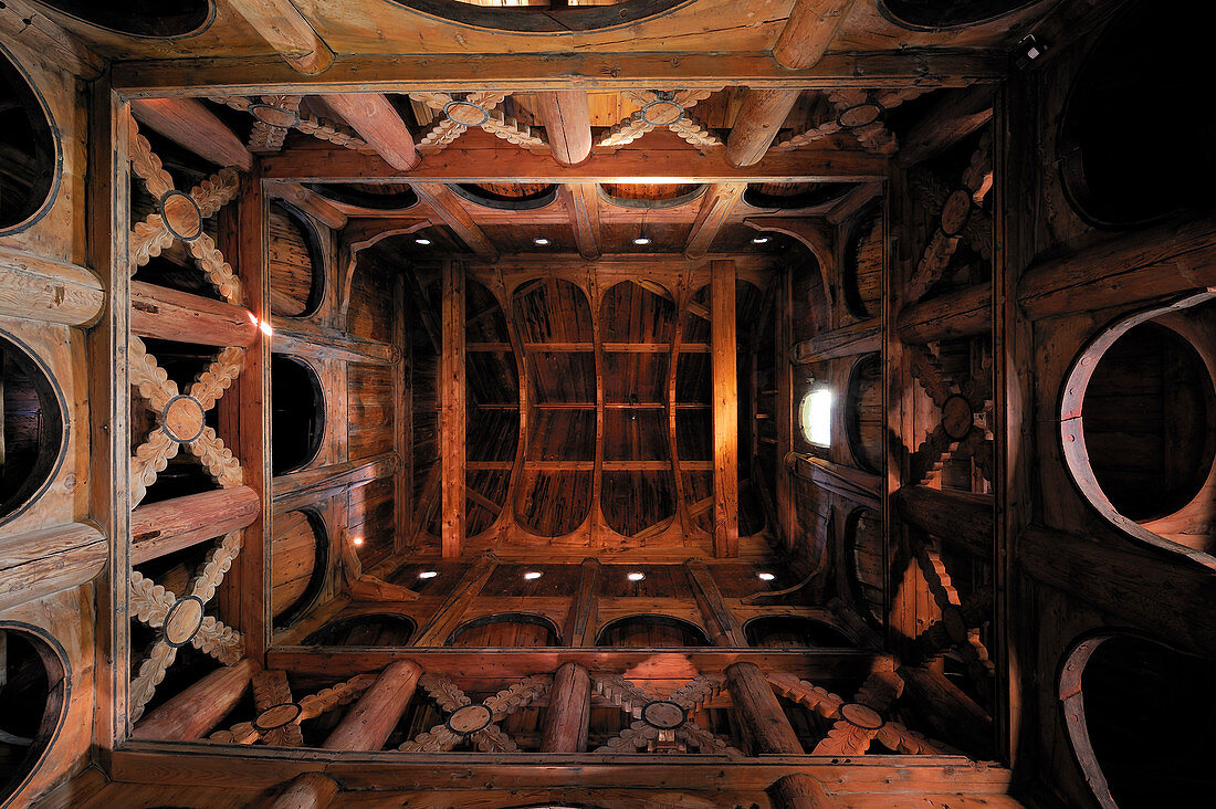 Norway, Sogn Og Fjordane County, Borgund, wooden stave church called stavkirker or stavkirke built in 1131