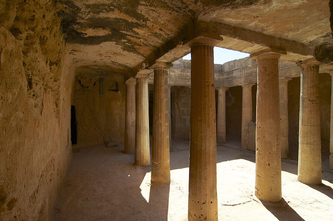 Königsgräber im Archäologischen Park in Pafos, Südwest Zypern