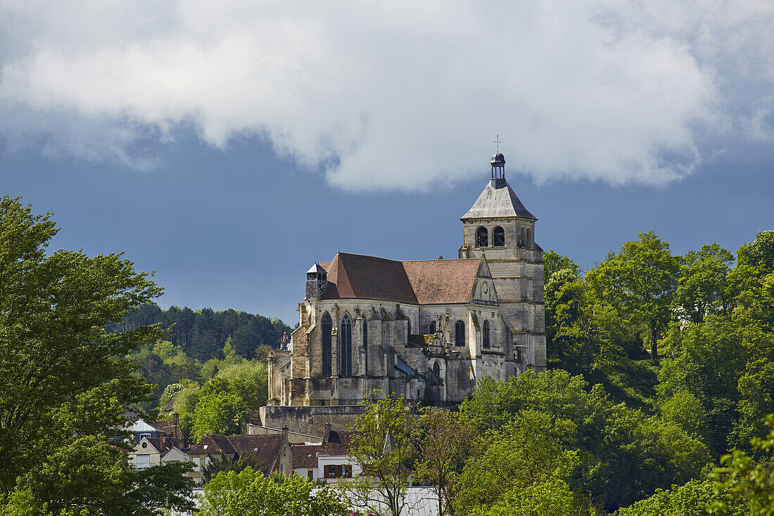 Saint-Pierre church at Tonnerre , Canal de Bourgogne , Departement Yonne , Burgundy , France , Europe