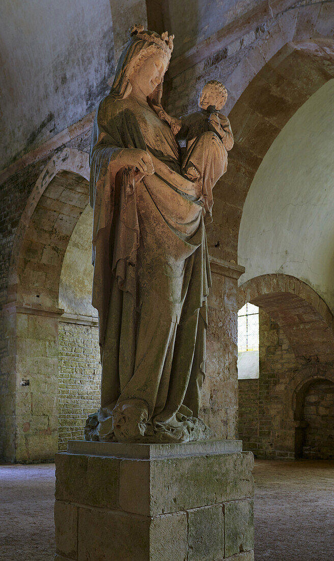 Kirche der Abbaye de Fontenay bei Montbard , Canal de Bourgogne , Dept. Côte-d'Or , Region Burgund , Frankreich , Europa