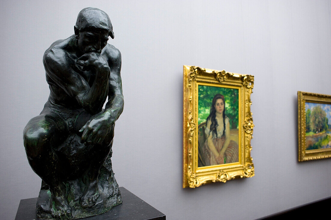 Deutschland, Berlin, Museumsinsel, die zum Weltkulturerbe der UNESCO, das Museum des ehemaligen Nationalgalerie (Alte Nationalgalerie), Zimmer auf Französisch Impressionisten gewidmet, Auguste Rodin sculture