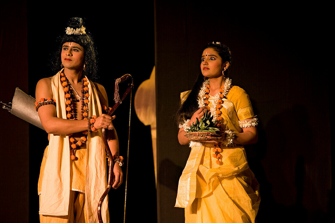 Indien, Delhi, Indira Gandhi National Centre for the Arts von Neu-Delhi, die Vertretung des Ramayana