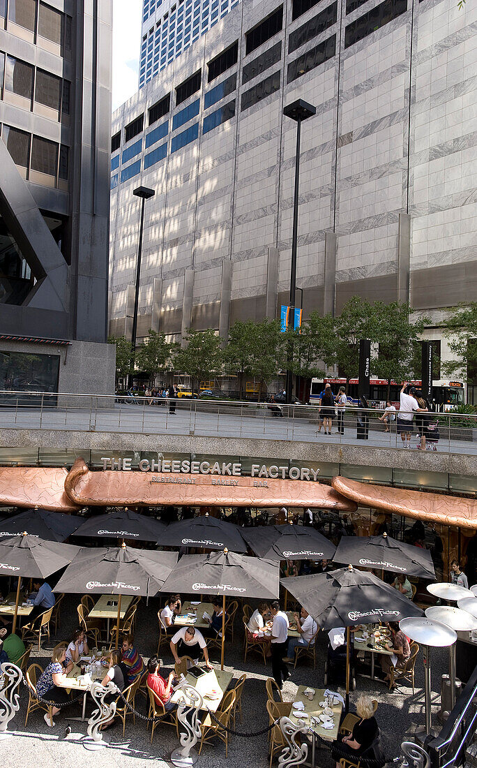 United States, Illinois, Chicago, Magnificent Mile District, The Cheese Cake Factory restaurant