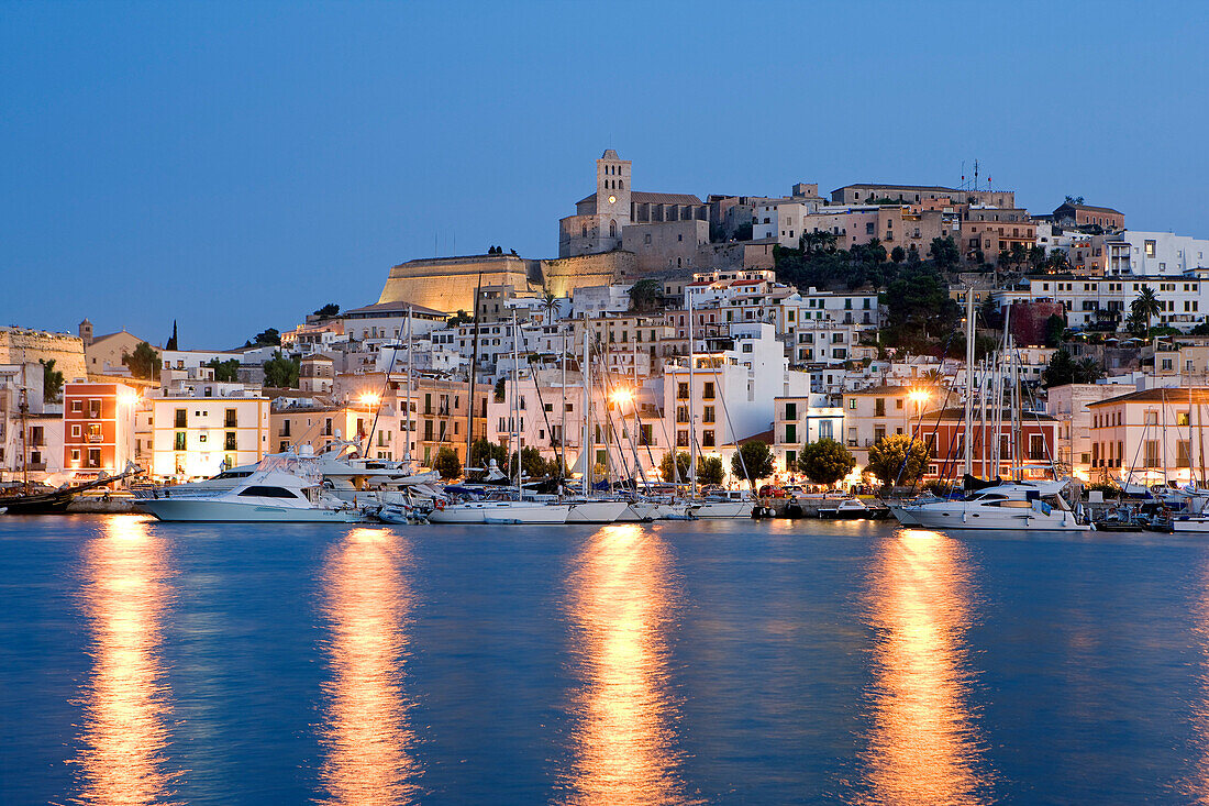 Spain, Balearic Islands, Ibiza island, Eivissa (Ibiza city), Dalt Vila (High Town) listed as World Heritage by UNESCO